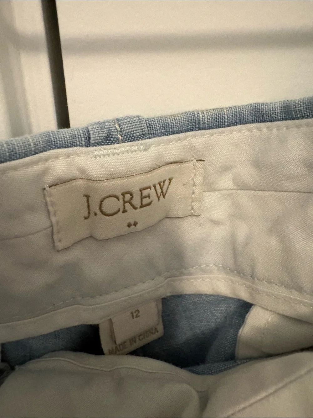 J. Crew Light Blue Linen-Blend Shorts - Picture 2 of 3